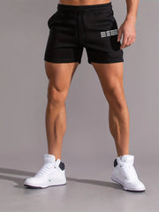 Men's stylish summer casual shorts featuring practical pockets and trendy letter prints for an effortlessly fashionable look