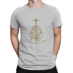 Ring light T-Shirts Men DARK SOULS Awesome Cotton Tees O Neck Short Sleeve T Shirts Gift Idea Tops